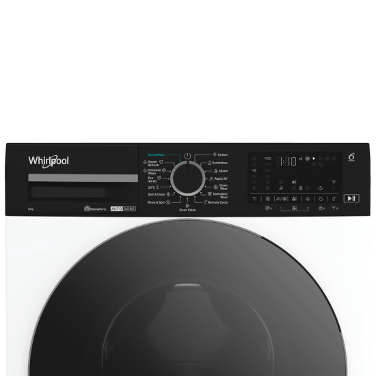Whirlpool WPM 87W ADS EE elöltöltős mosógép, 8 kg, inverter motor, 60x55x84.5 cm