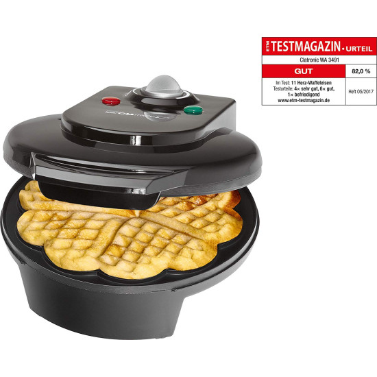 Clatronic WA3491 fekete gofrisütő WA3491