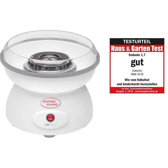 Clatronic ZWM 3478 fehér 500W vattacukor készítő ZWM3478