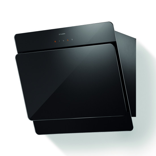 FABER COCKTAIL XS  fekete üveg 55cm  fali függőleges páraelszívó