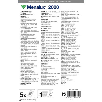 MENALUX 2000 5 DB SZINTETIKUS PORZSÁK + 1 MICROFILTER