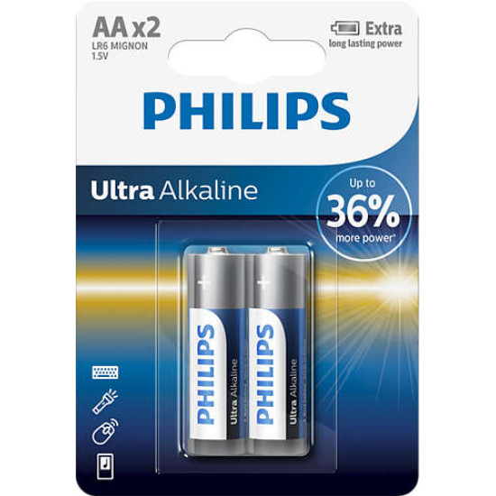Philips LR6E2B ultra alkaline elem