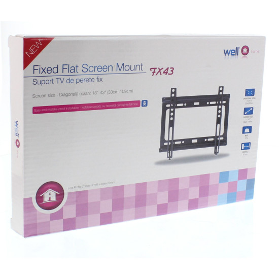 Well Fali konzol 13”-43” TVS-LCD-FX43-WL