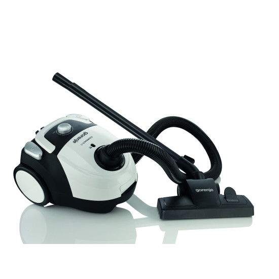 Gorenje VCEA11CXWII porzsákos porszívó, fekete/fehér, 850W