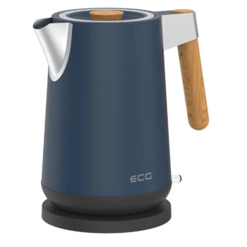 ECG RK 1768 Strix Timber Petrol vízforraló,1.7L,kék, fa fogantyúval 