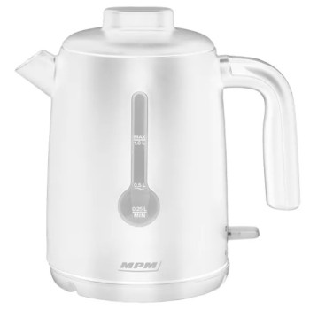 MPM MPM-MCZ-127 vízforraló, cserélhető szűrő, 1L, 2200W, fehér