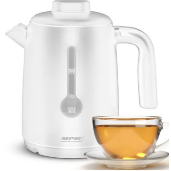 MPM MPM-MCZ-127 vízforraló, cserélhető szűrő, 1L, 2200W, fehér