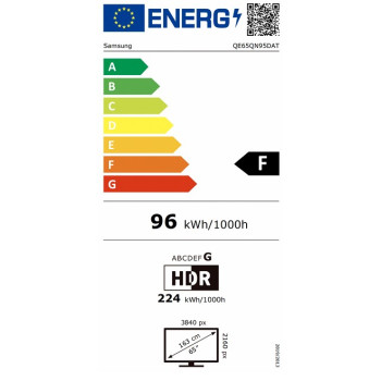 Samsung QE65QN95DATXXH 4K UHD Smart Neo QLED Mini LED TV, 65", 165.1 cm 