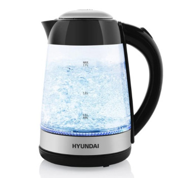 Hyundai VK180 üveg vízforraló, 2200W, 1.7L, vízhőmérséklet szabályozás 