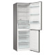 Gorenje NRK619DA2XL4 No Frost Plus alulfagyasztós kombinált hűtőszekrény, inverter kompresszor, 204/96L, 60x59.2x185 cm, szürke metál textúra szín 