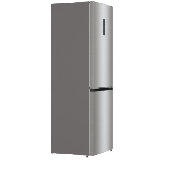 Gorenje NRK619DA2XL4 No Frost Plus alulfagyasztós kombinált hűtőszekrény, inverter kompresszor, 204/96L, 60x59.2x185 cm, szürke metál textúra szín 