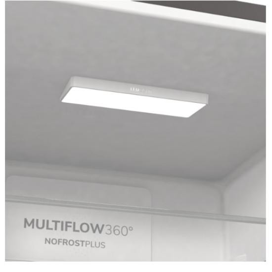 Gorenje NRK619DA2XL4 No Frost Plus alulfagyasztós kombinált hűtőszekrény, inverter kompresszor, 204/96L, 60x59.2x185 cm, szürke metál textúra szín 