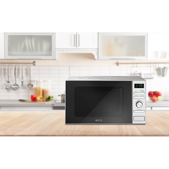ECG MTD2071SE inox mikrosütő digitális óra