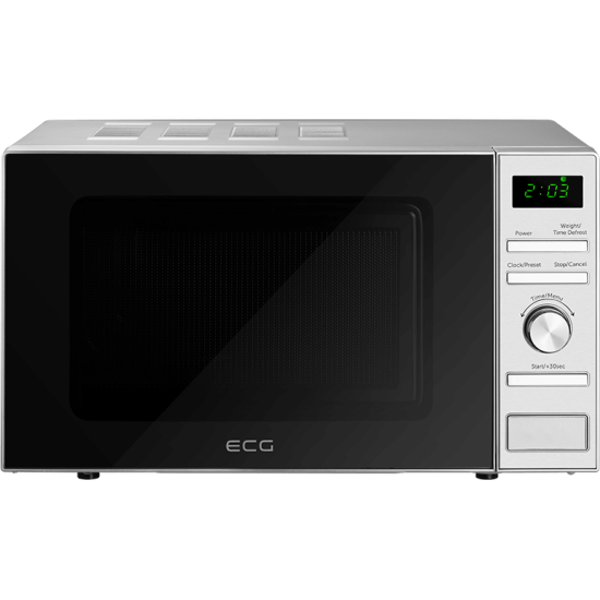 ECG MTD2071SE inox mikrosütő digitális óra