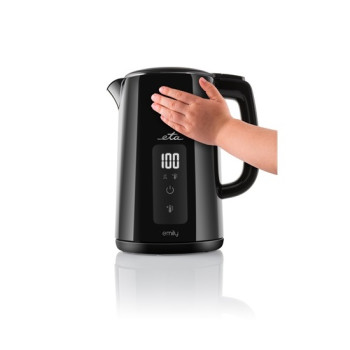Eta 459590000 vízforraló, 2200W, 1.5L, fekete szín, vízhőmérséklet szabályozás, dupla fal, Strix biztonsági rendszer, LED kijelző 