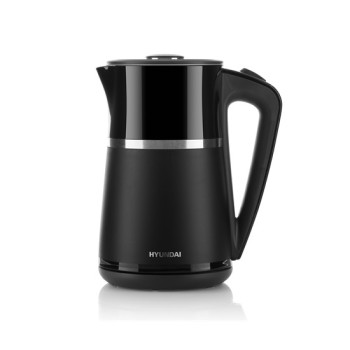 Hyundai VK306 vízforraló, 1.7L, 2200W, fekete szín, vízhőmérséklet szabályozás, dupla fal 