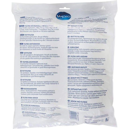 Wpro UGF016 univerzális zsírszűrő UGF 016
