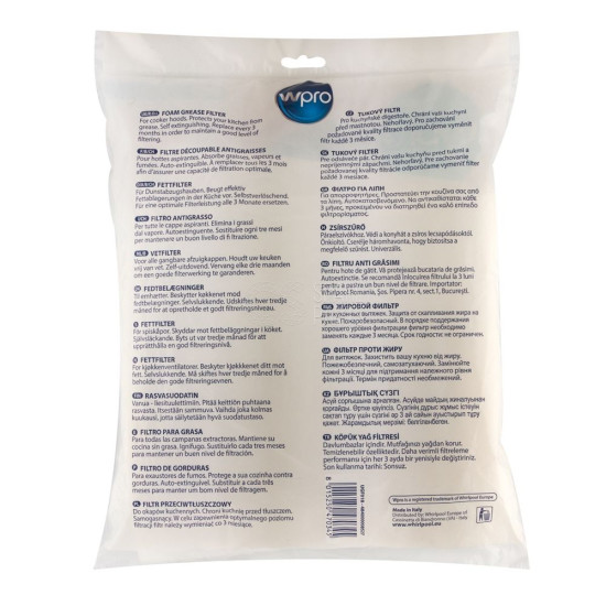 Wpro UGF018 univerzális zsírszűrő UGF 018