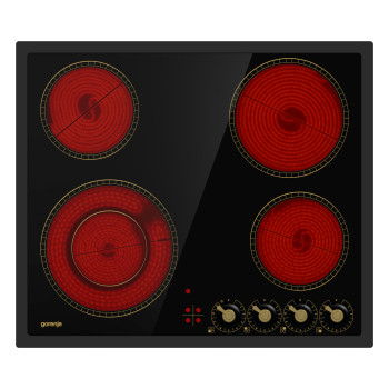 Gorenje EC642CLB beépíthető kerámia főzőlap, 59.5x51x9 cm, fekete 