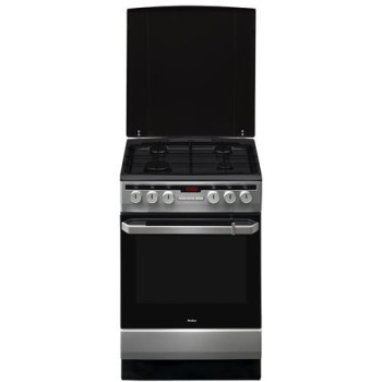 Amica 56013 inox 50cm kombinált tűzhely A5KG8.2(XN)M