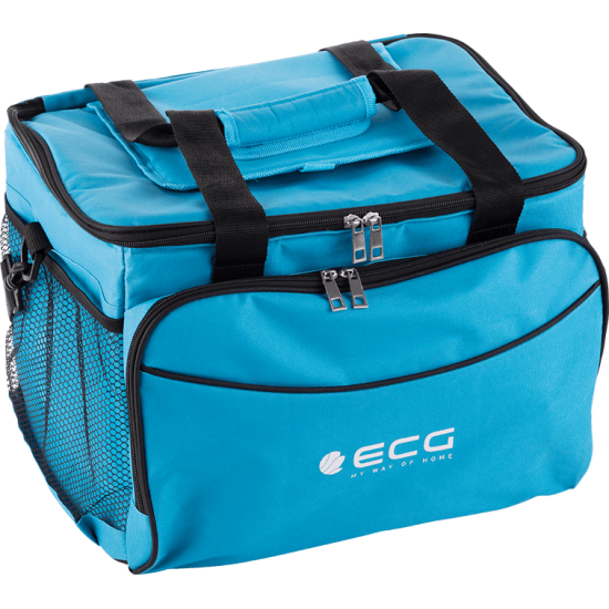 ECG AC 3010C Praktikus hűtőtáska sok zsebbel AC3010C, 30L, kék szín 