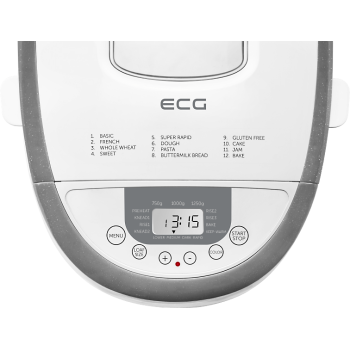 ECG PCB82120 kenyérsütő gluténmentes sütőprogrammal
