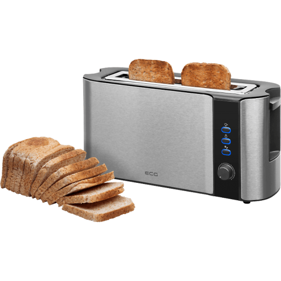 ECG ST10630 rozsdamentes kivetelű kenyérpirító