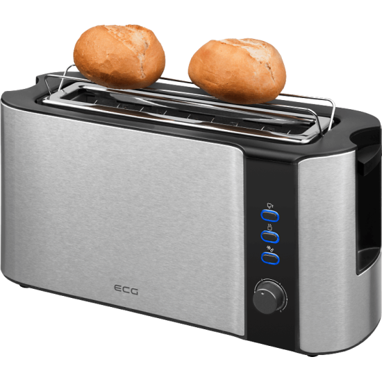 ECG ST10630 rozsdamentes kivetelű kenyérpirító