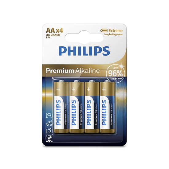 Philips LR6M4B/10 Premium Alkaline elem 4db
