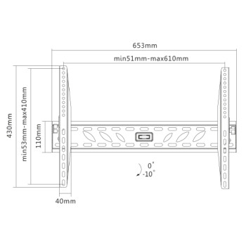 Gogen DRZAKTILTXL univerzális dönthető fali állvány max 70"