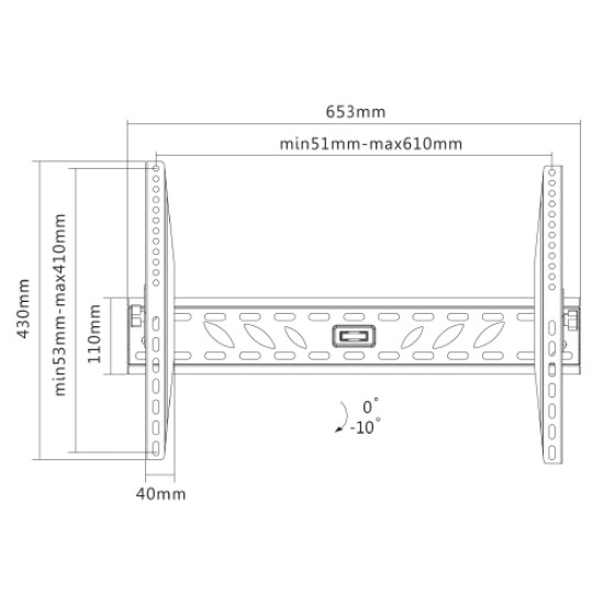 Gogen DRZAKTILTXL univerzális dönthető fali állvány max 70"