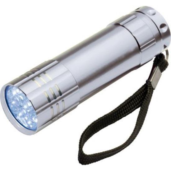 Well 9 LED-es elemlámpa aluminium ház TORCH-COMPACTGY-WL
