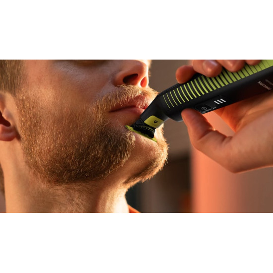 Philips QP6507/23 rezgőkéses borotva, száraz nedves használat, fekete szín 