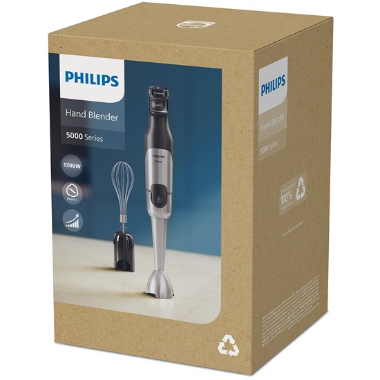 Philips HR2682/00 botmixer, 1200W, fekete/ezüst szín