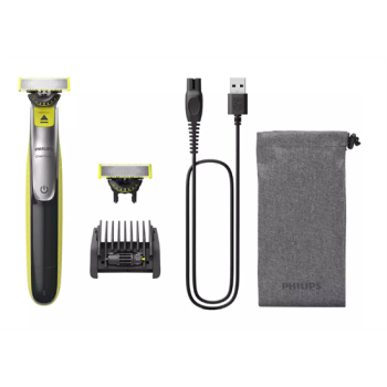 Philips QP2734/31 rezgőkéses borotva, száraz és nedves használat, limezöld/grafitszürke