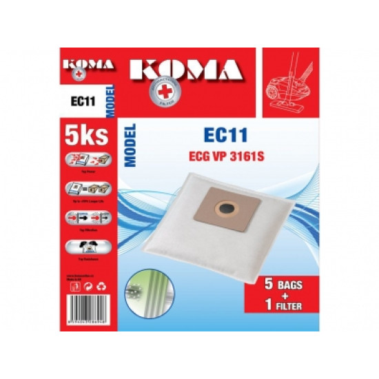 ECG EC11 mikrofilteres porzsák ECG VP3161 VP3143  típusokhoz