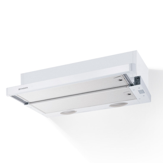 Faber Flexa W/X A60 beépíthető kihúzható elszívó fehér/inox előlap