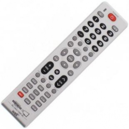 Well programozható univerzális távvezérlő LCD TV-hez RC-UNIV-13SR-WL