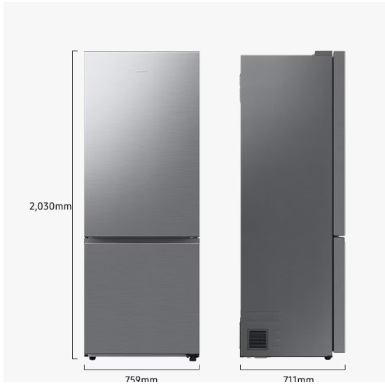 Samsung RB53DG703DS9EO No Frost alulfagyasztós kombinált hűtőszekrény 759mm széles, D energiaosztály
