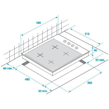 Beko HIZG64120SX gázfőzőlap
