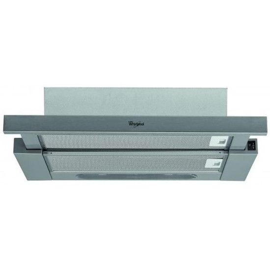 Whirlpool AKR5390/1 IX beépíthető kihúzható inox elszívó, 59.930x18 cm