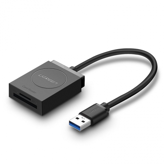 Ugreen Card reader kártyaolvasó USB 3.0 SD / micro SD, fekete 20250