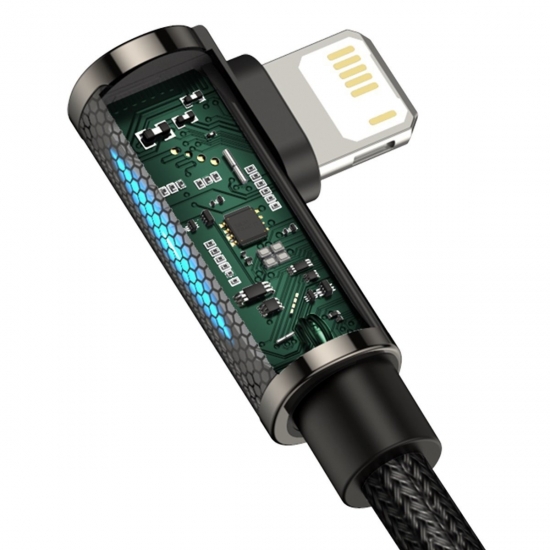 Baseus CALCS-01 Legend Series Lightning derékszögű USB-kábel, 2,4A, 1 m