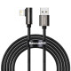 Baseus CALCS-A01 Legend Series Lightning derékszögű USB-kábel, 2,4A, 2 m
