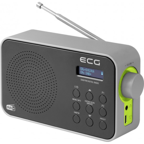ECG RD 110 DAB Black DAB+/FM rádió RD110