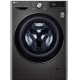 LG F4WV910P2SE elöltöltős mosógép fekete gőz funkcióval