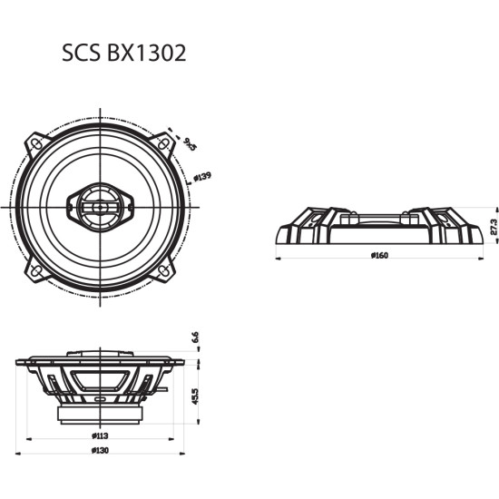 Sencor SCS BX 1302 2 utas hangszóró SCSBX1302