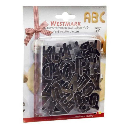 Westmark Sütemény kiszúró betűk A-Z; 2,5 cm