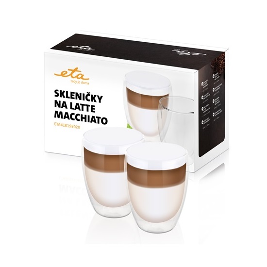 Eta 418193020 latte macchiato pohár 2db 350ml