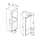 Amica BK2265.4 beépíthető kombinált hűtőszekrény 144 cm